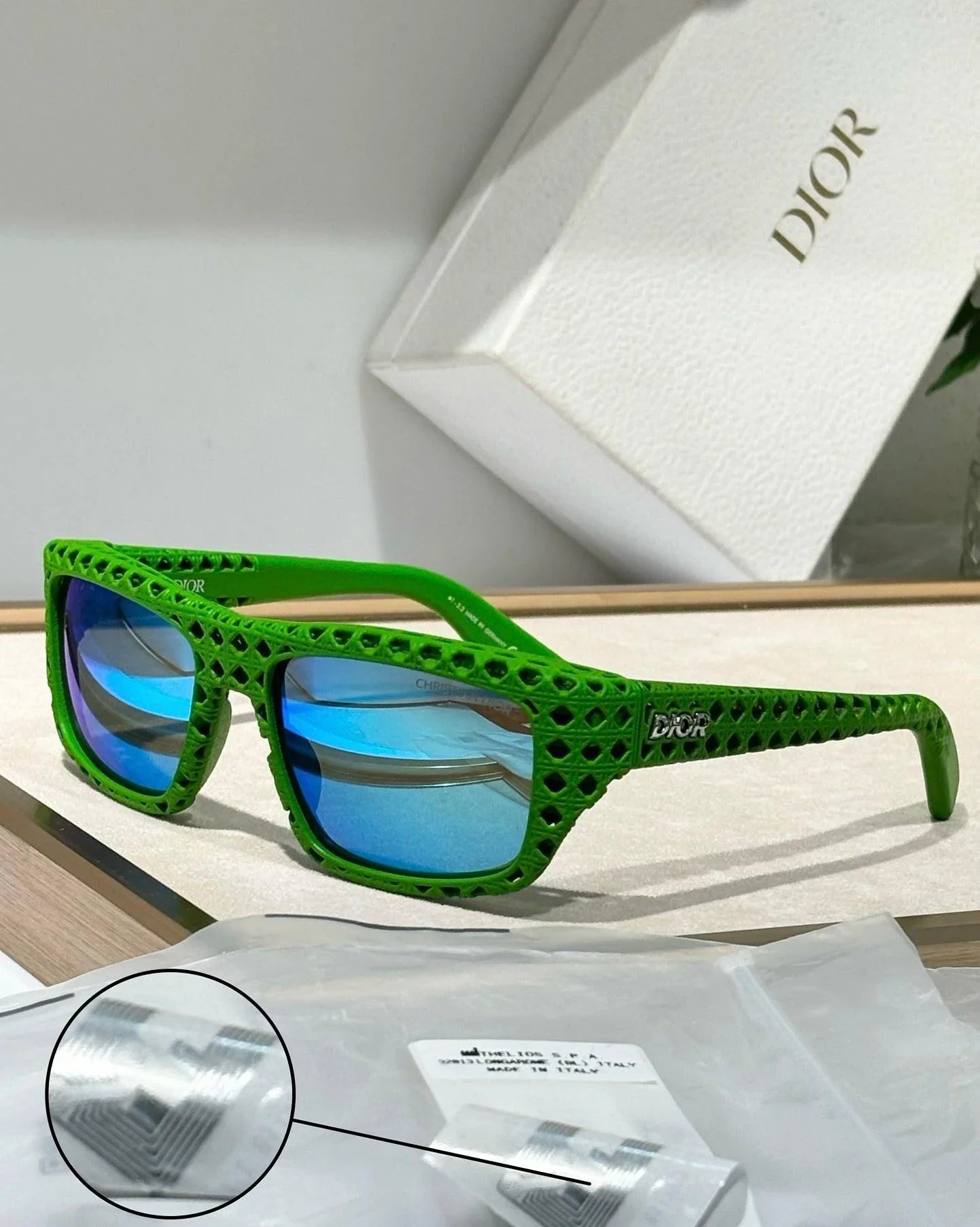 Christian Dior Men's Dior3D S1I Rectangular Sunglass ✨