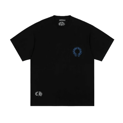Chrome Hearts Double Cross Blue Logo T-Shirt