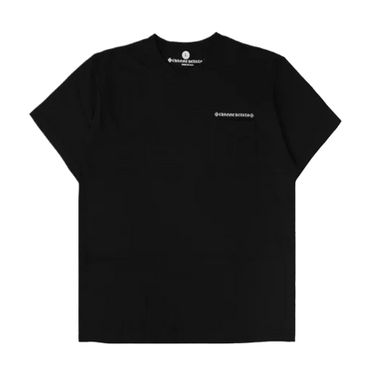 Chrome Hearts 3 Leather Cross Patch Black T-Shirt