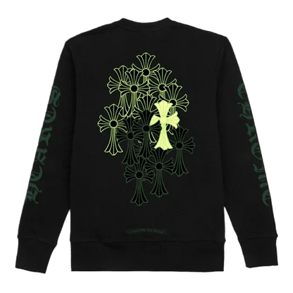 Chrome Hearts Multi Green Cemetry Cross Limited Edition Sweatshirt