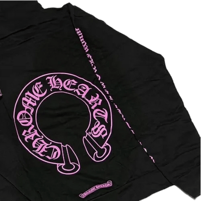 Chrome Hearts Pink Rare Horse Shoe Hoodie