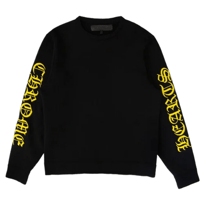 Chrome Hearts Yellow Logo Cashmere Crewneck Sweatshirt