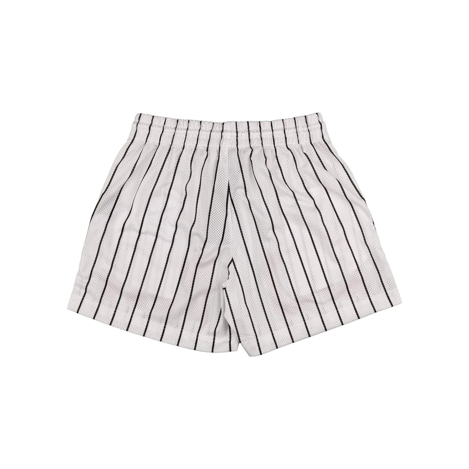 Common Hype Split Pinstripe Mesh Short Ivory