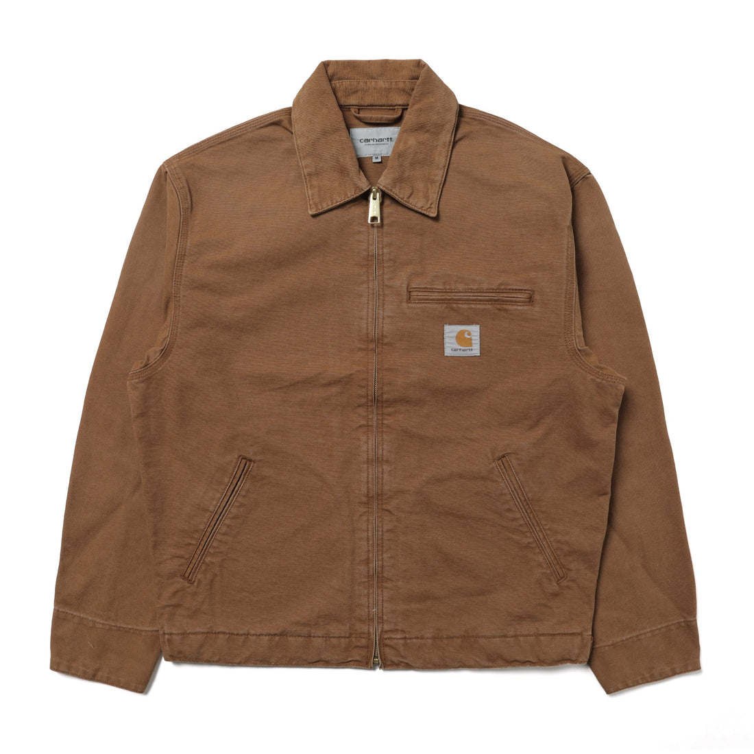 Carhartt WIP Detroit Jacket Stone Canvas Hamilton Brown