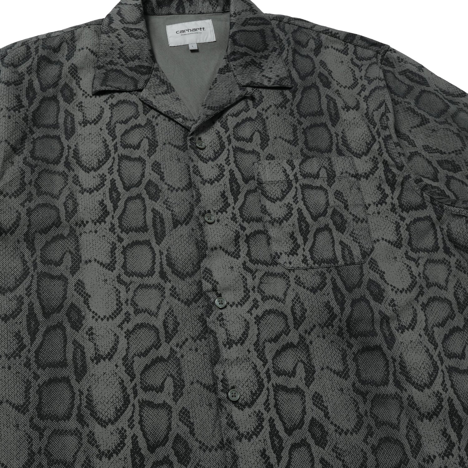 Carhartt WIP Short Sleeve Snake Camo Shirt Leaf