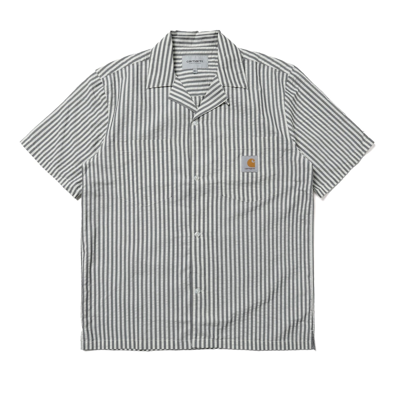 Carhartt WIP Short Sleeve Leavel Stripe Shirt Black