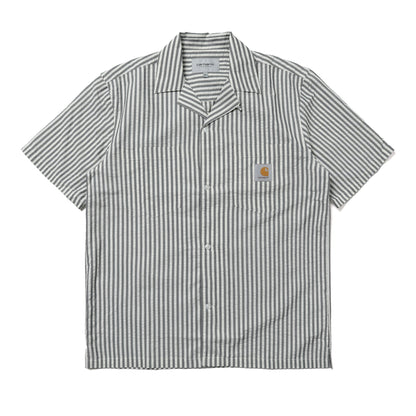 Carhartt WIP Short Sleeve Leavel Stripe Shirt Black