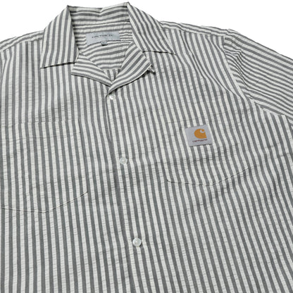 Carhartt WIP Short Sleeve Leavel Stripe Shirt Black
