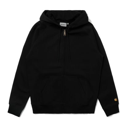 Carhartt WIP Zip Hooded Chase Jacket Black