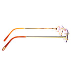Cartier Eyewear Custom CT0092O-001 C Decor Rimless Sunglasses