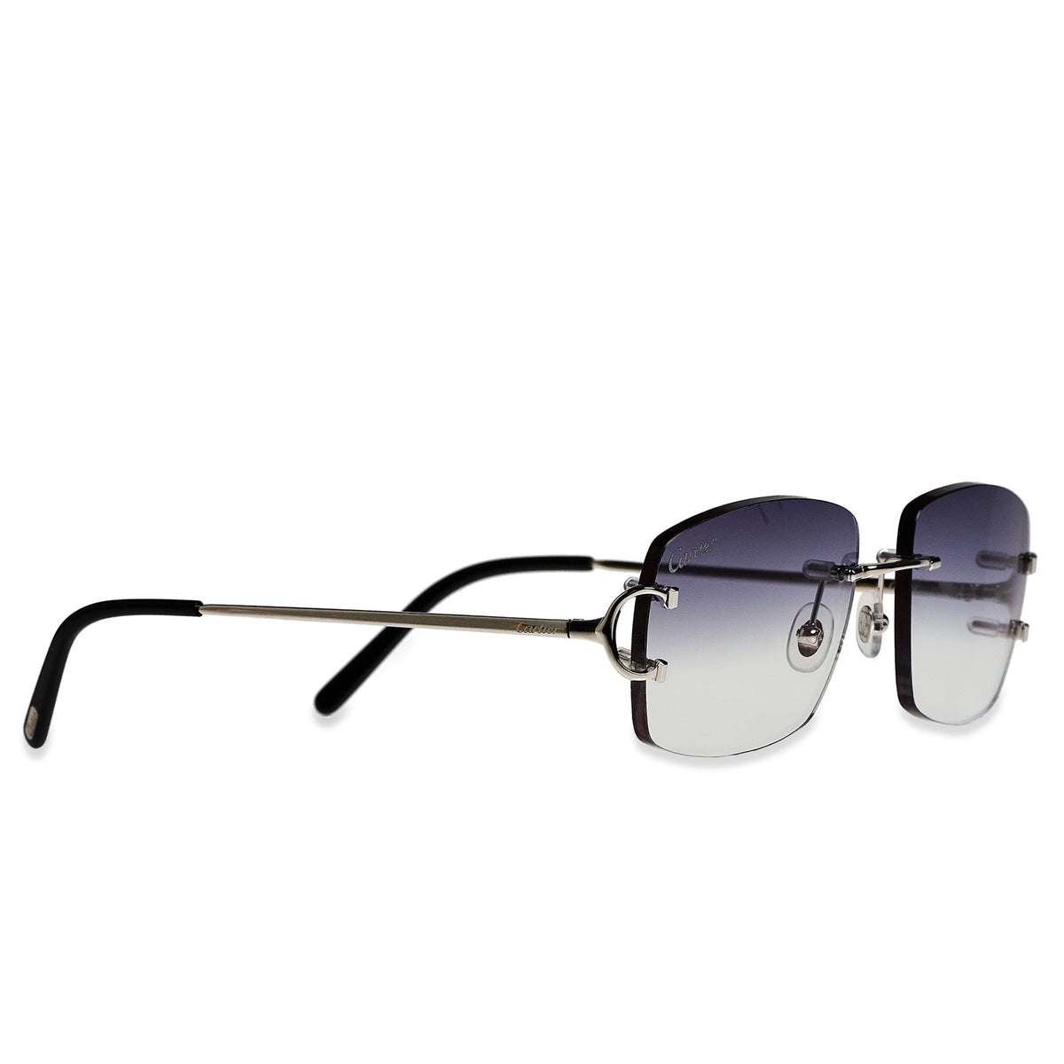 Cartier Eyewear Custom CT00920-002 C Decor Silver Rimless Sunglasses Main image