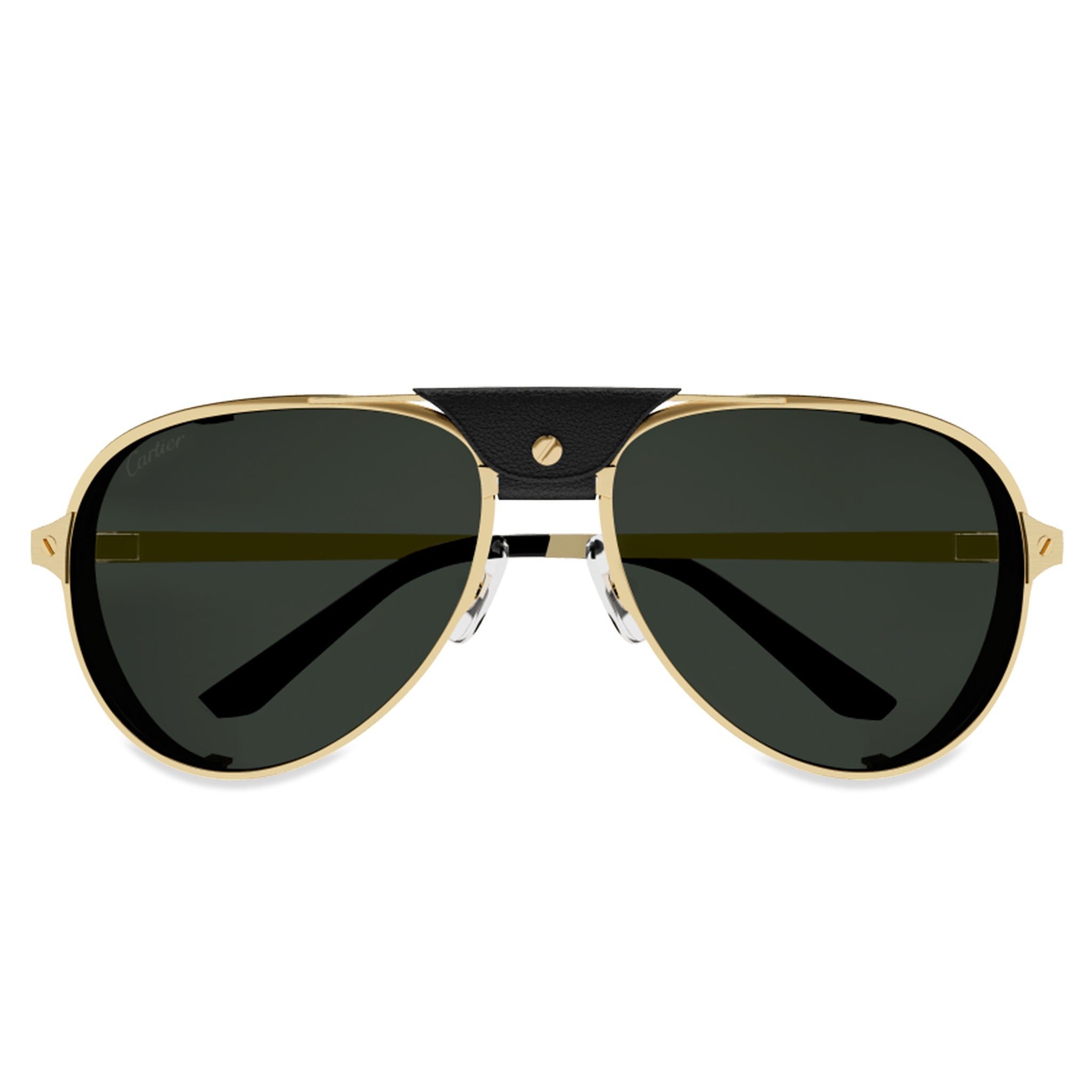 Cartier Santos De Cartier CT0296S-001 Black Gold Sunglasses Secondary image