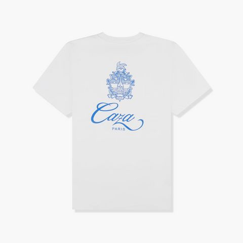 Casablanca T-Shirt Caza Emblem Blanc