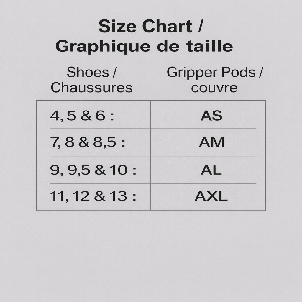 Acacia Gripper Pods for "Hackers, Matrix, Patriot" Curling Shoes