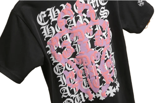 Chrome Hearts Dagger Logo Black Drop Sleeve Tee