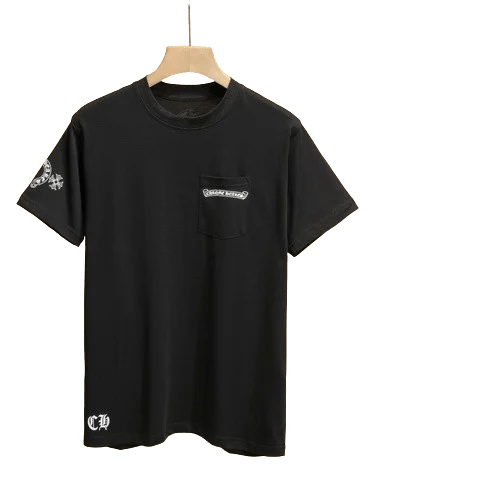 Chrome Hearts Dagger Logo Black Drop Sleeve Tee
