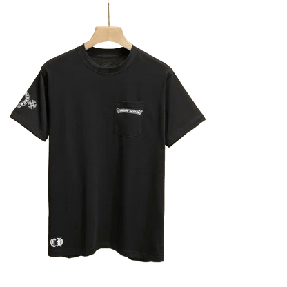 Chrome Hearts Dagger Logo Black Drop Sleeve Tee