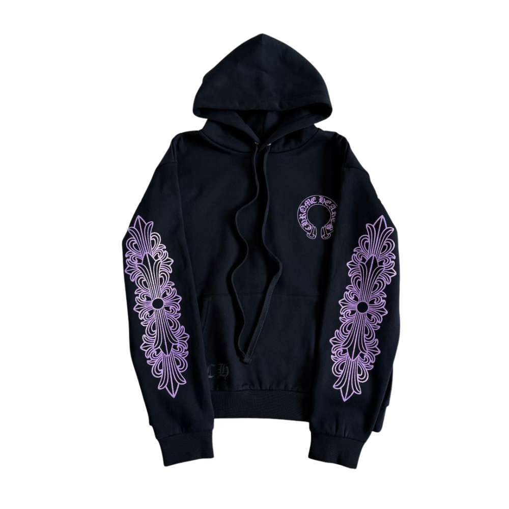 Chrome Hearts Purple Black Hoodie