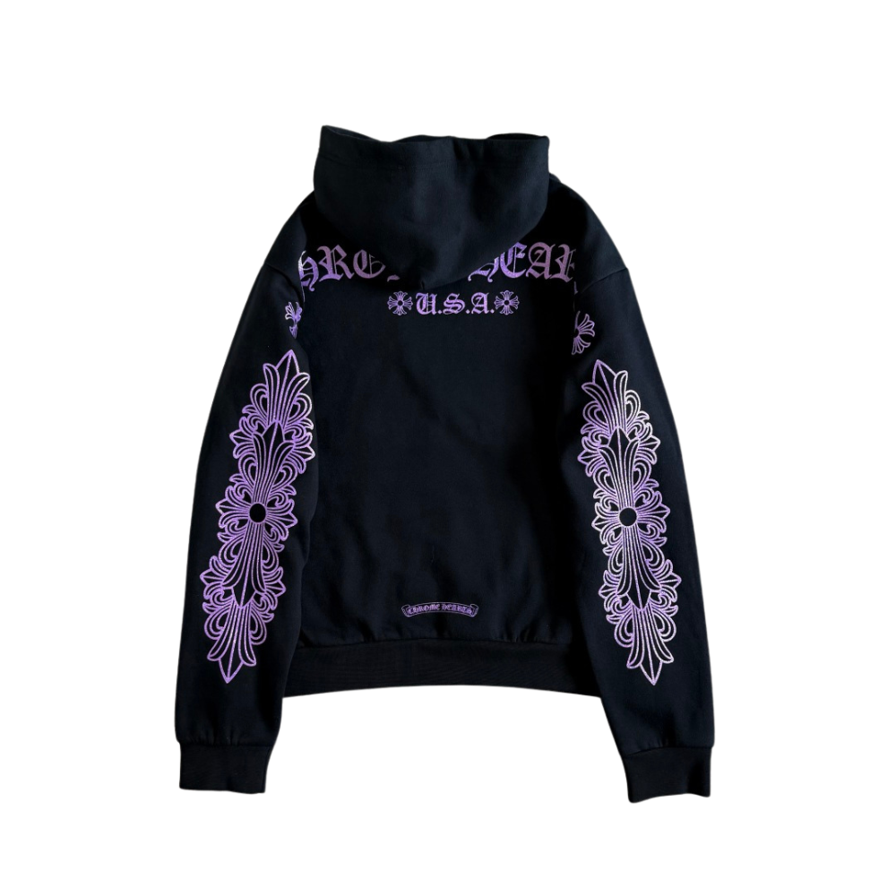 Chrome Hearts Purple Black Hoodie