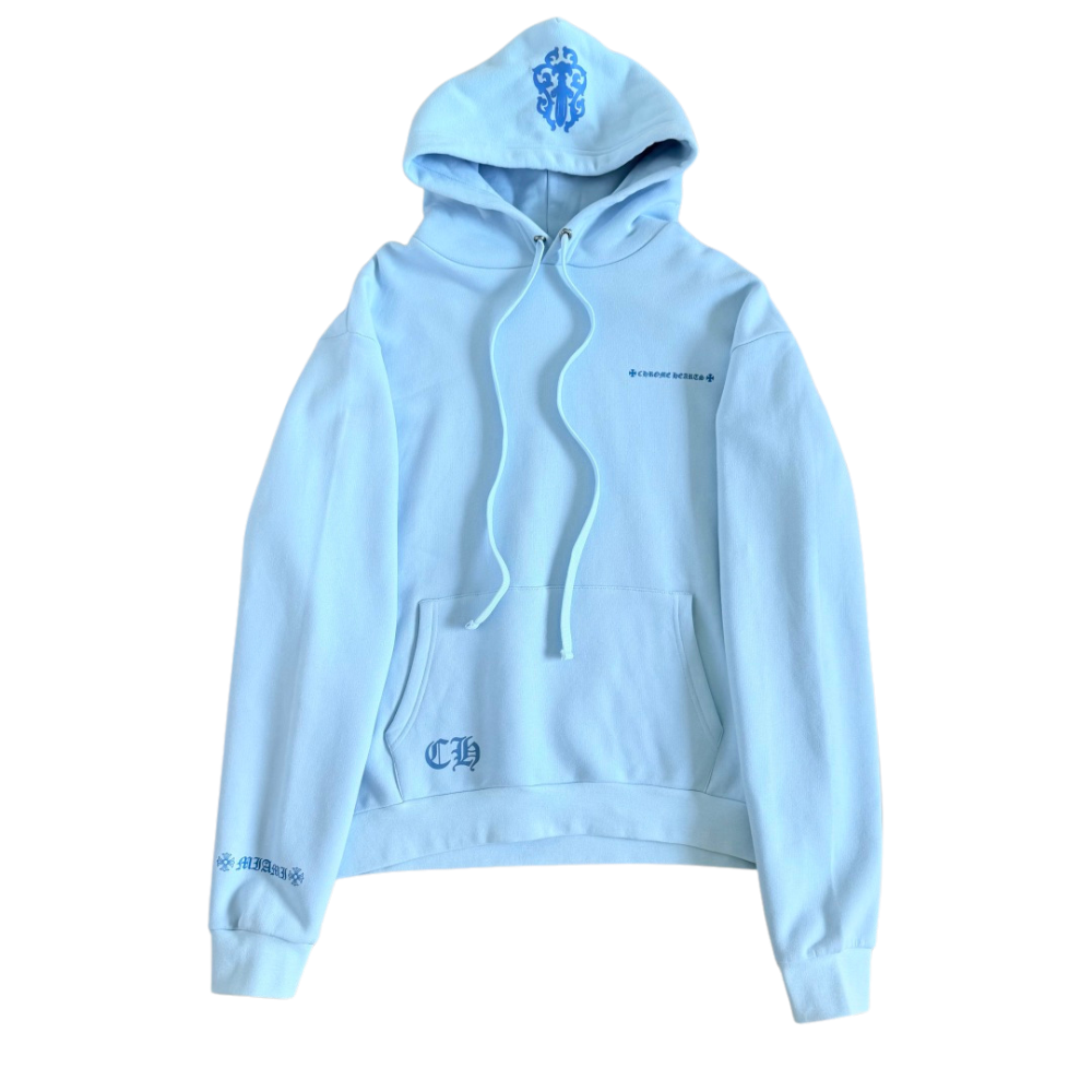 Chrome Hearts Light blue Hoodie