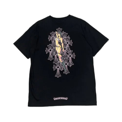 Chrome Hearts Deadly Doll Cemetery Crosses Tee