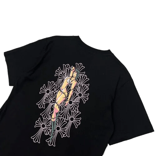 Chrome Hearts Deadly Doll Cemetery Crosses Tee