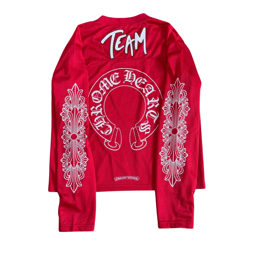 Chrome Hearts Matty Boy Mesh Jersey Red Long Sleeve Tee Secondary image