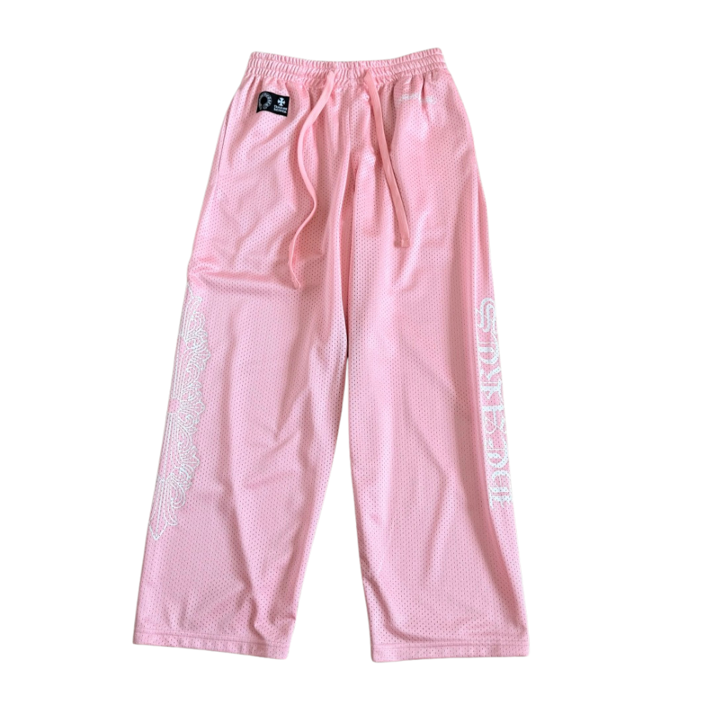 Chrome Hearts Mesh Warm Up Track Pants ‘Pink’ Main image