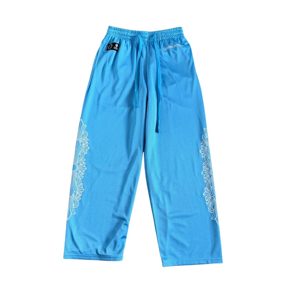 Chrome Hearts Mesh Warm Up Track Pants ‘Blue’ Main image