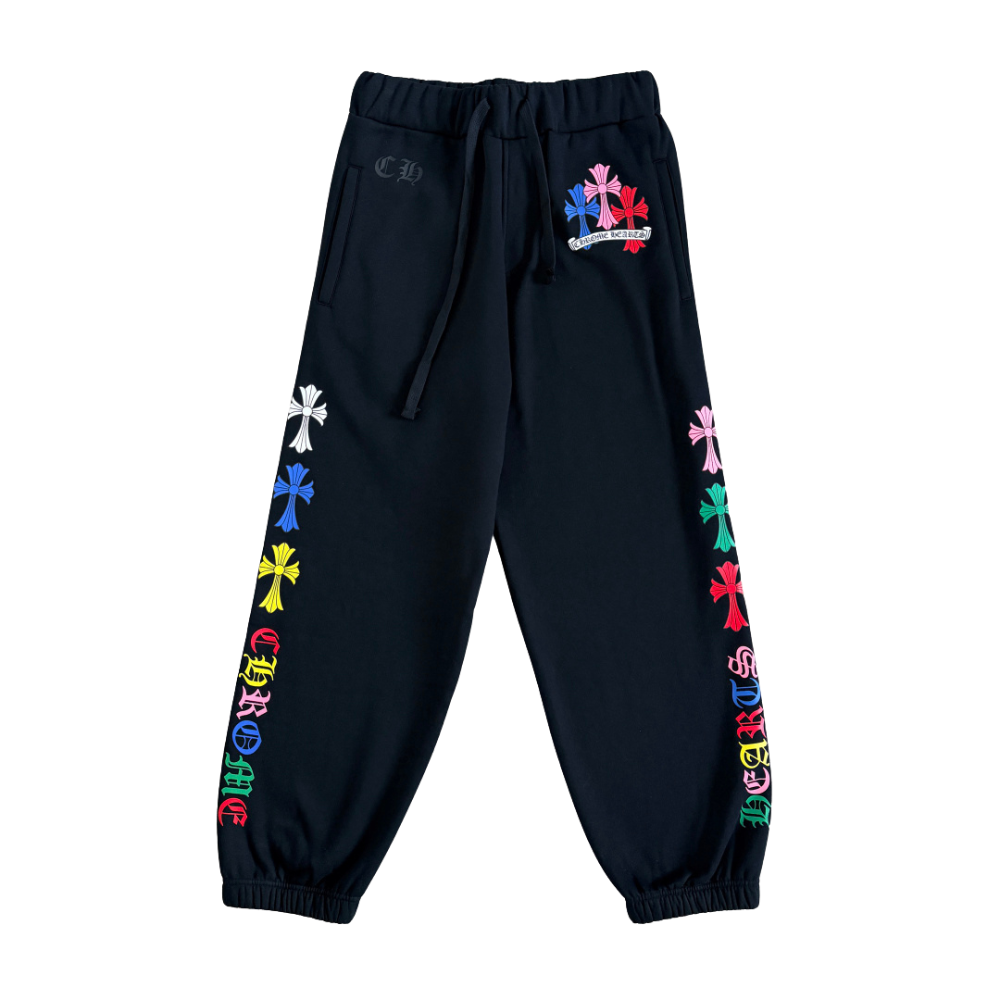 Chrome Hearts Cross Sweatpants ‘Black/Multicolor’