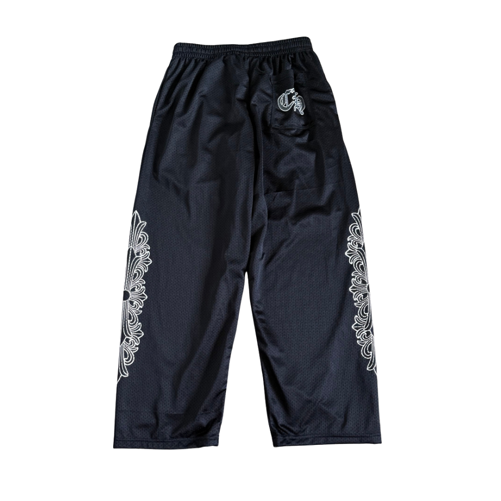 Chrome Hearts Mesh Warm Up Track Pants ‘Black’ Secondary image