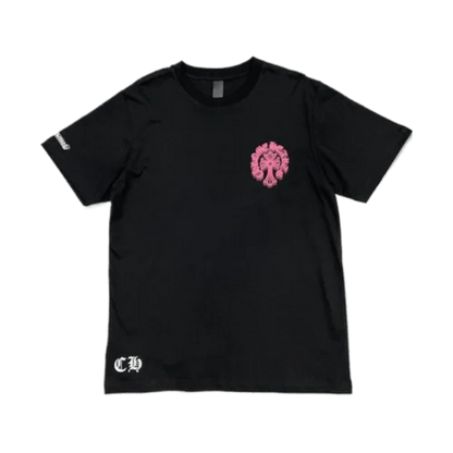 Chrome Hearts Holographic Pink Cross T-Shirt