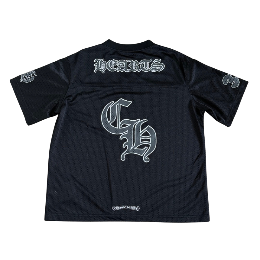 Chrome Hearts Sports Mesh Short Sleeve Warm Up Jersey “Black”