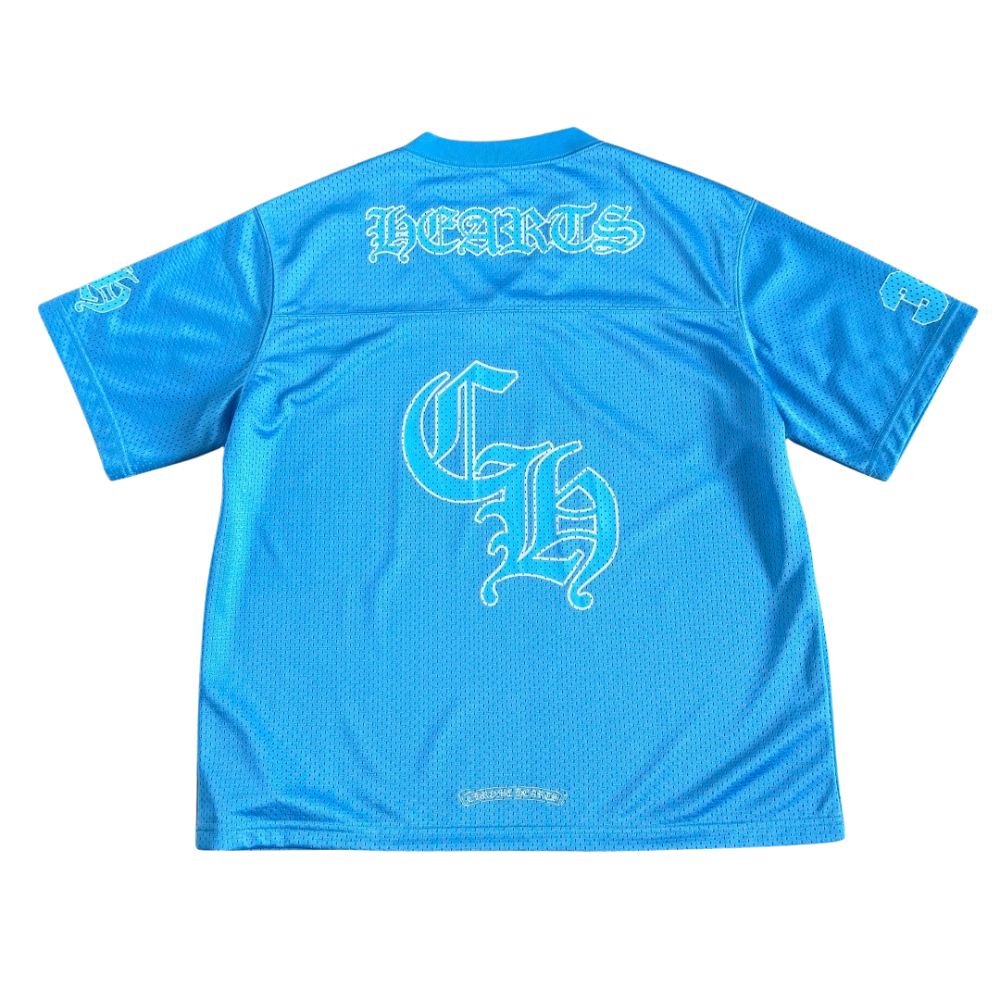 Chrome Hearts Sports Mesh Short Sleeve Warm Up Jersey “Blue” Secondary image