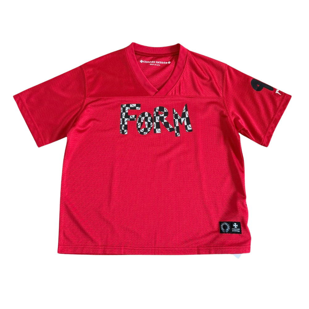 Chrome Hearts Sports Mesh Short Sleeve Warm Up Jersey “Red” Main image