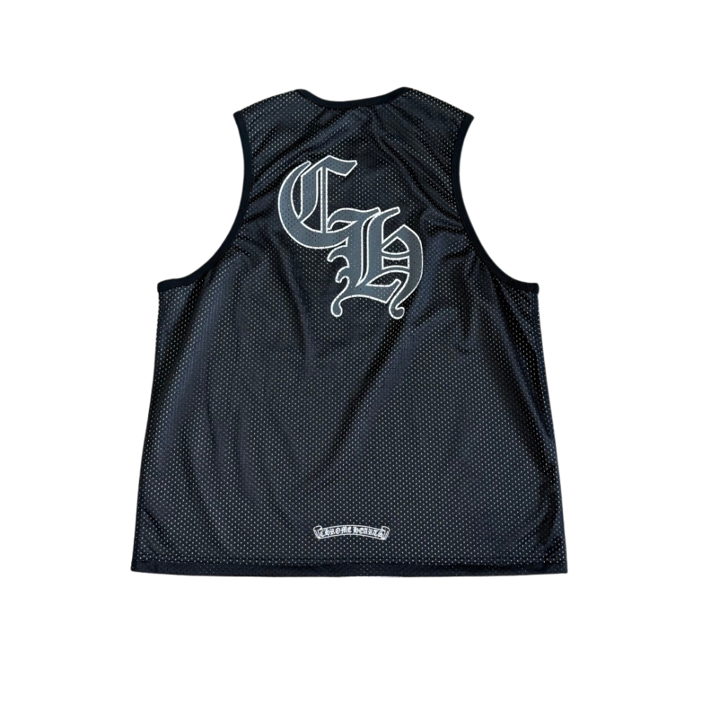 Chrome Hearts Mesh Reversible Jersey Blak Tank Top