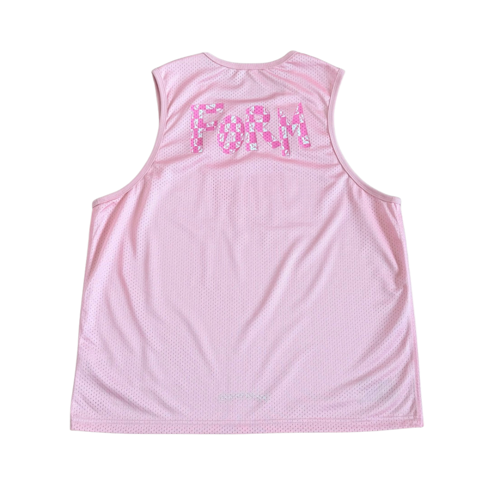 Chrome Hearts Mesh Reversible Jersey Pink Tank Top