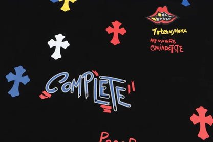 Chrome Hearts Supply The Demand Cross Logo Black Tee