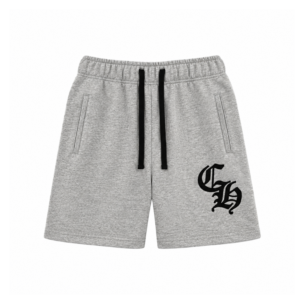 Chrome Hearts CH Patch Grey Shorts