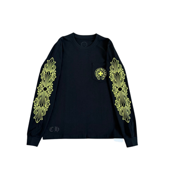 Chrome Hearts Made In Hollywood Pocket Long Sleeve Tee Black