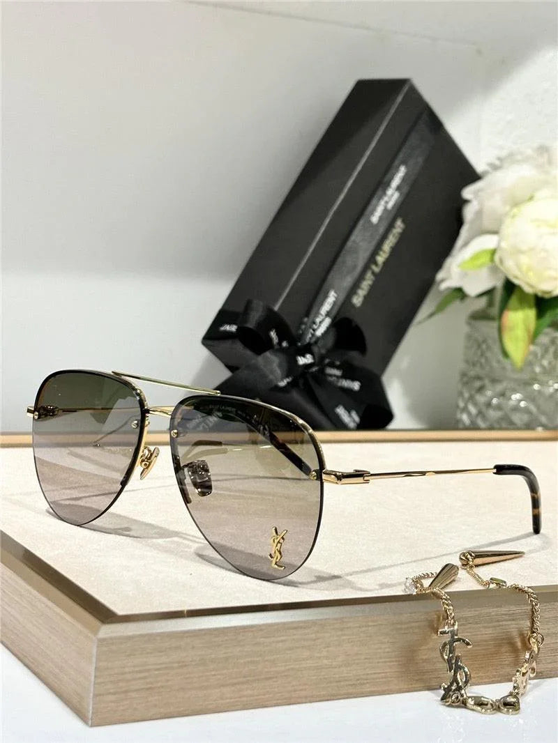 YSL Saint Laurent 11M Classic Sun Aviator Unisex Sunglasses ✨