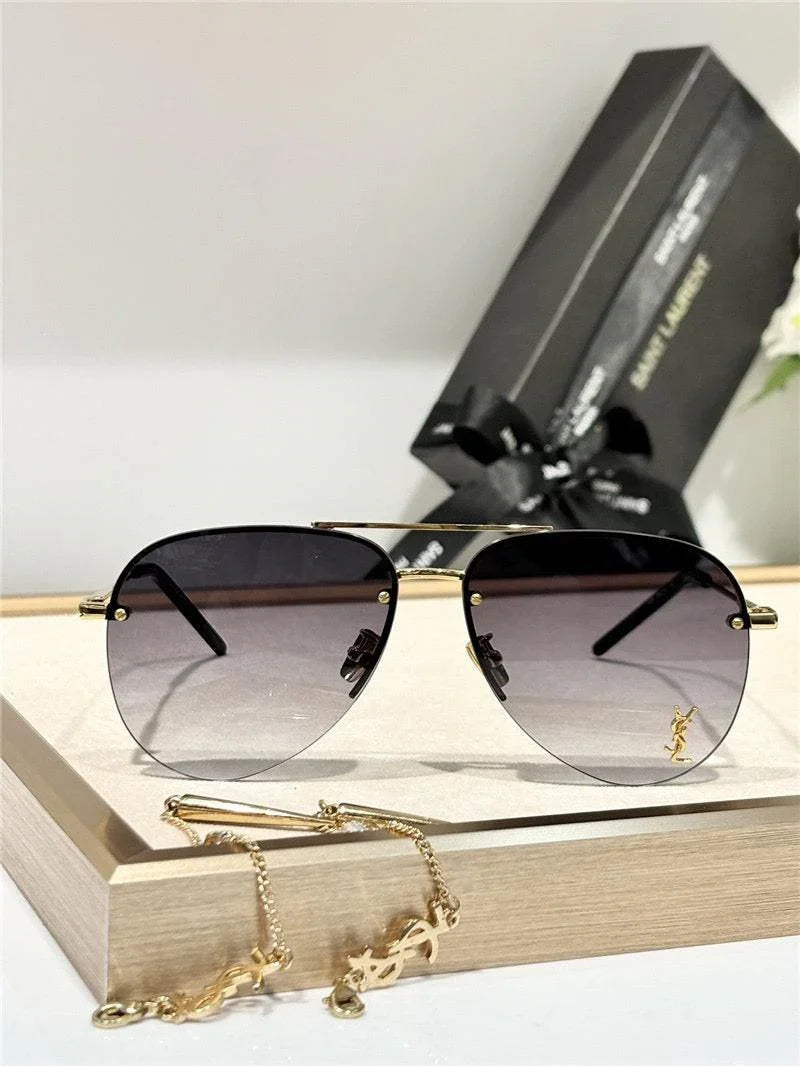 YSL Saint Laurent 11M Classic Sun Aviator Unisex Sunglasses ✨