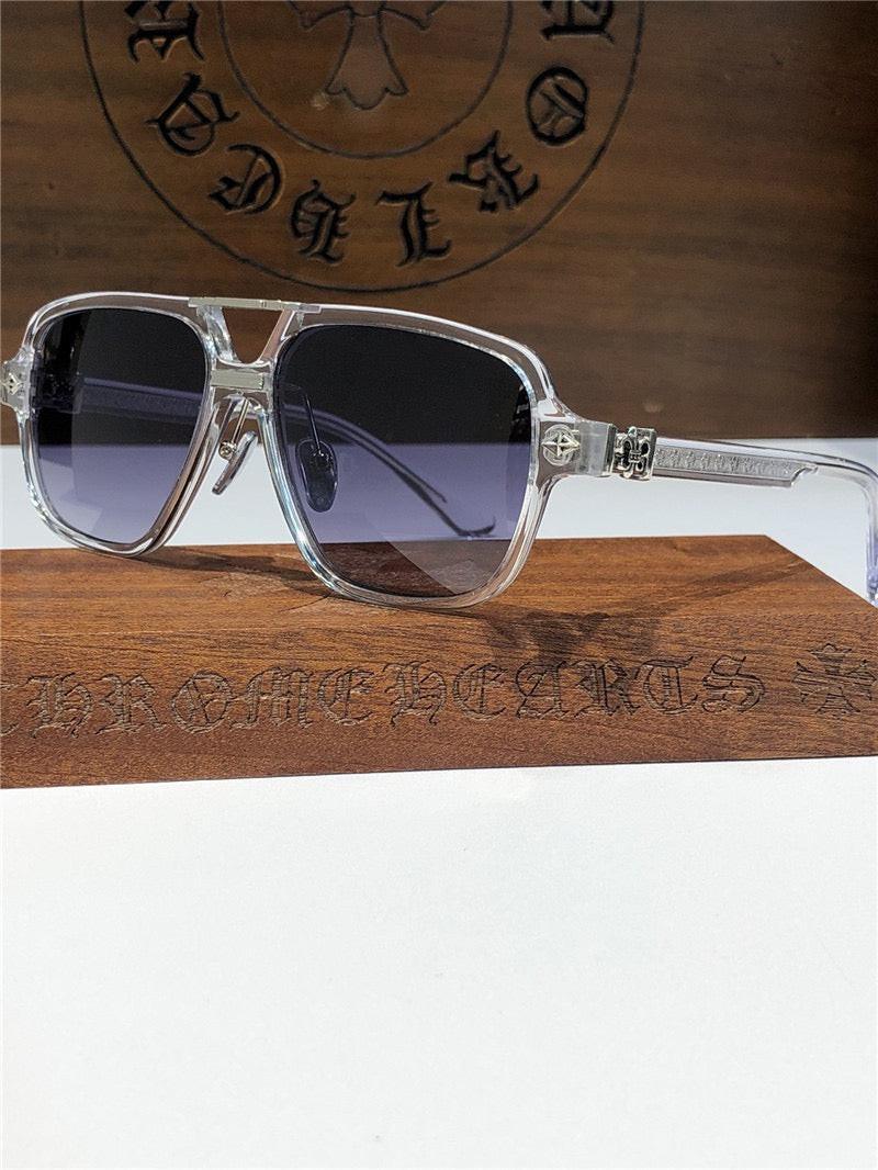 Chrome Hearts Sunglasses 8193 Black-Clear-Silver ✨