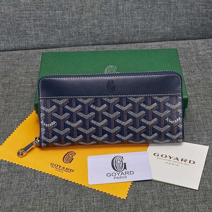 Goyard Matignon GM Zipper Wallet In Goyardine Canvas✨