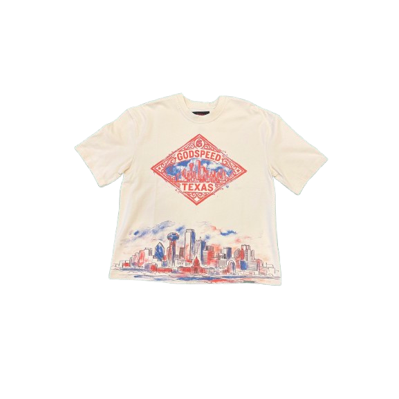 Godspeed Texas Skyline T-Shirt (Bone)
