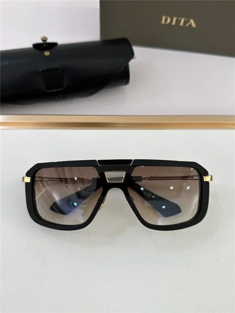 DITA MACH-8 Gold-Brown-Black Unisex  Sunglasses 🔱