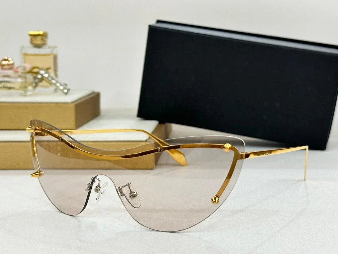Alexander McQueen AM0413S 005 Sunglasses Women's 💀