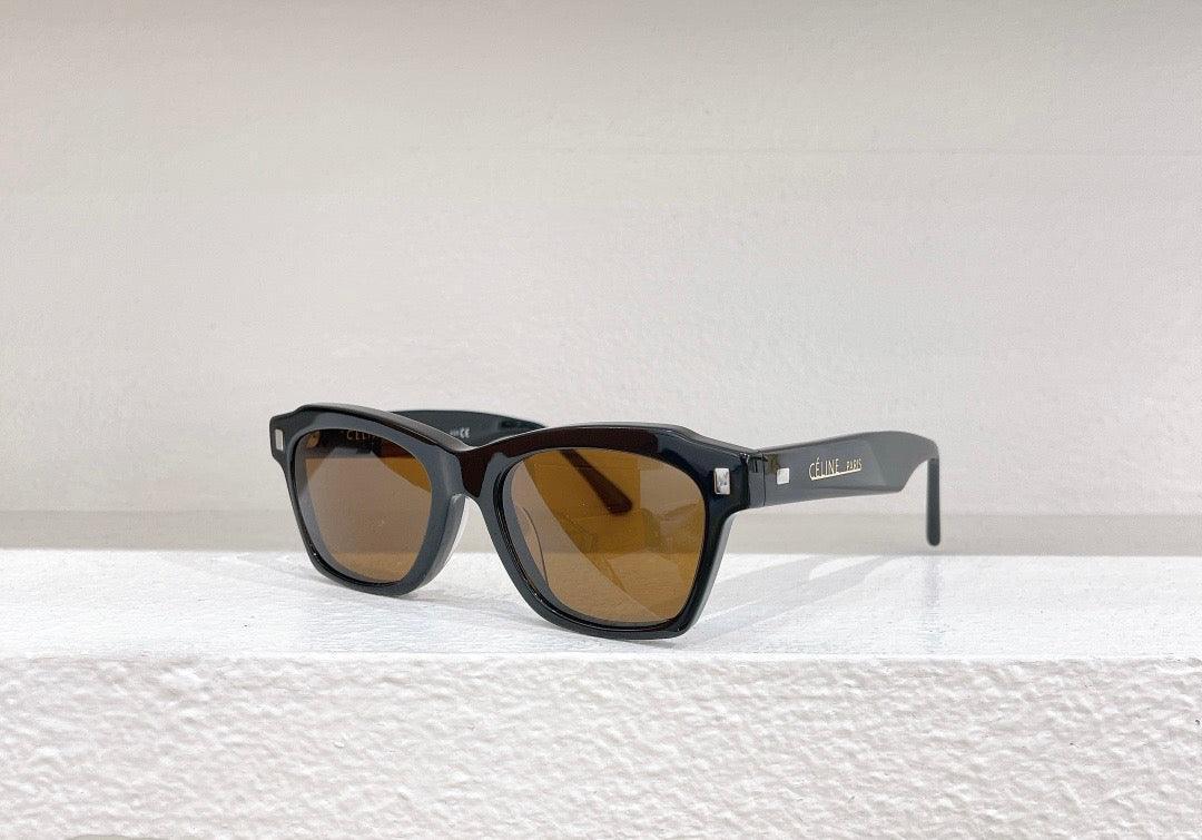 CELINE Rectangular Cat Eye Sunglasses CL40058I Black Women&