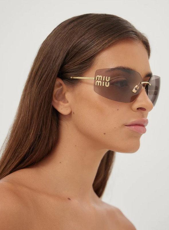 2024 Miu Miu Eyewear MU 54YS 5AK-5S0 Runway frameless sunglasses ✨