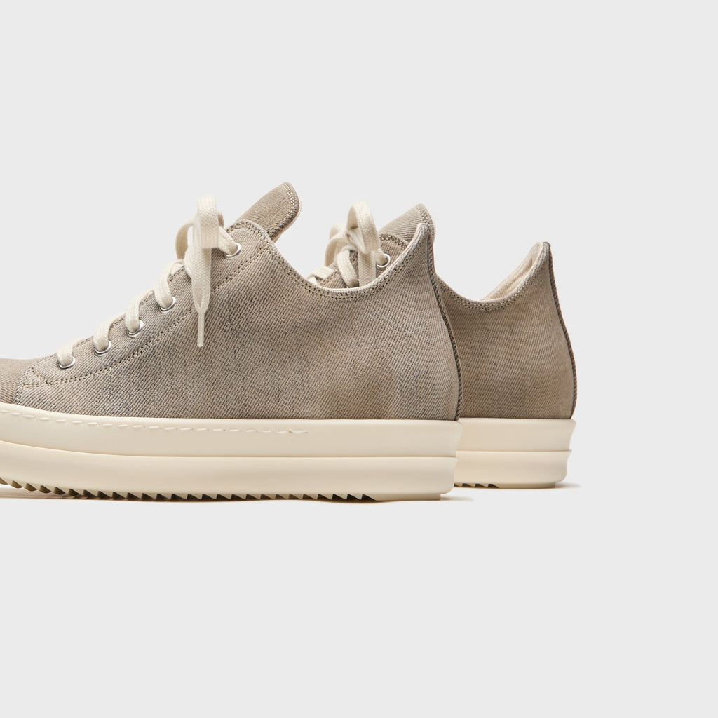 Rick Owens WMNS DRKSHDW Scarpe In Denim Low Sneakers – Dust / Milk